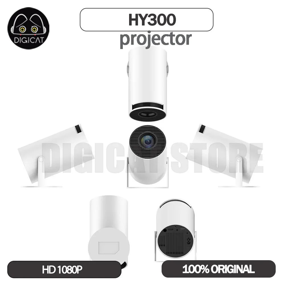 

Hy300 Projector 4K Home Theater Projectors 1080P 1280 x 720P Home Cinema Outdoor Portable Mini Projetor For Phone/Tablet/Laptop