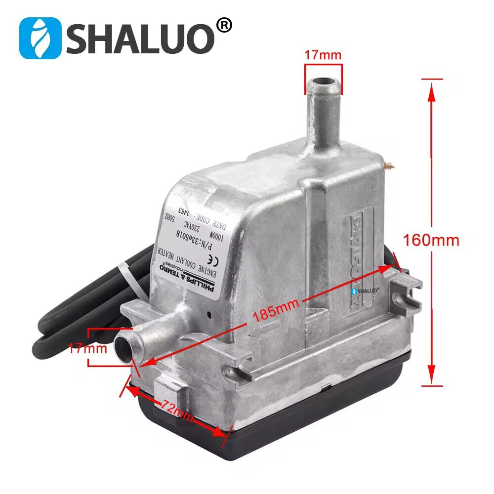 Imagem -03 - Aquecedor de Água do Líquido Refrigerante do Motor Diesel Auto-circulação Pré-aquecedores de Água Acessórios do Gerador ca 230v 240v 1000w