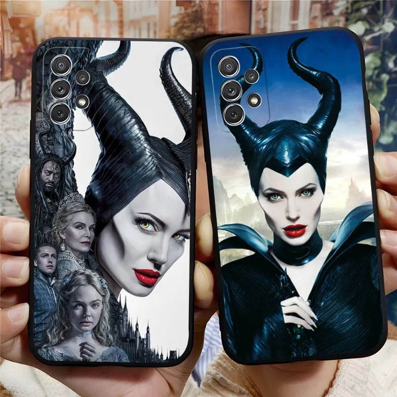 Maleficent Phone Case For Samsung M40 M54 M20 M31 M14 F14 F54 J7 J6 Note 20 10 9 8 Pro Plus Ultra Prime Black Soft Funda Cover