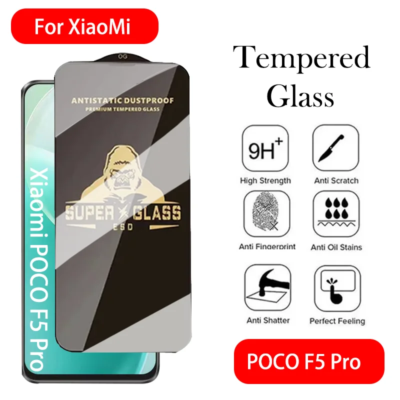 Black King Kong Tempered Glass for Xiaomi Poco F5 Pro Screen Protector for Xiaomi Poco Xiaomi Poco F5 F4 F2 Pro F4 F3 GT