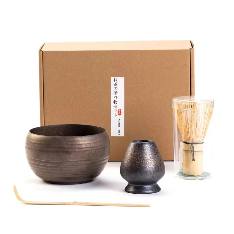 Japanese matcha tea set with bowls and color boxes to bring joy to your daily matcha experience