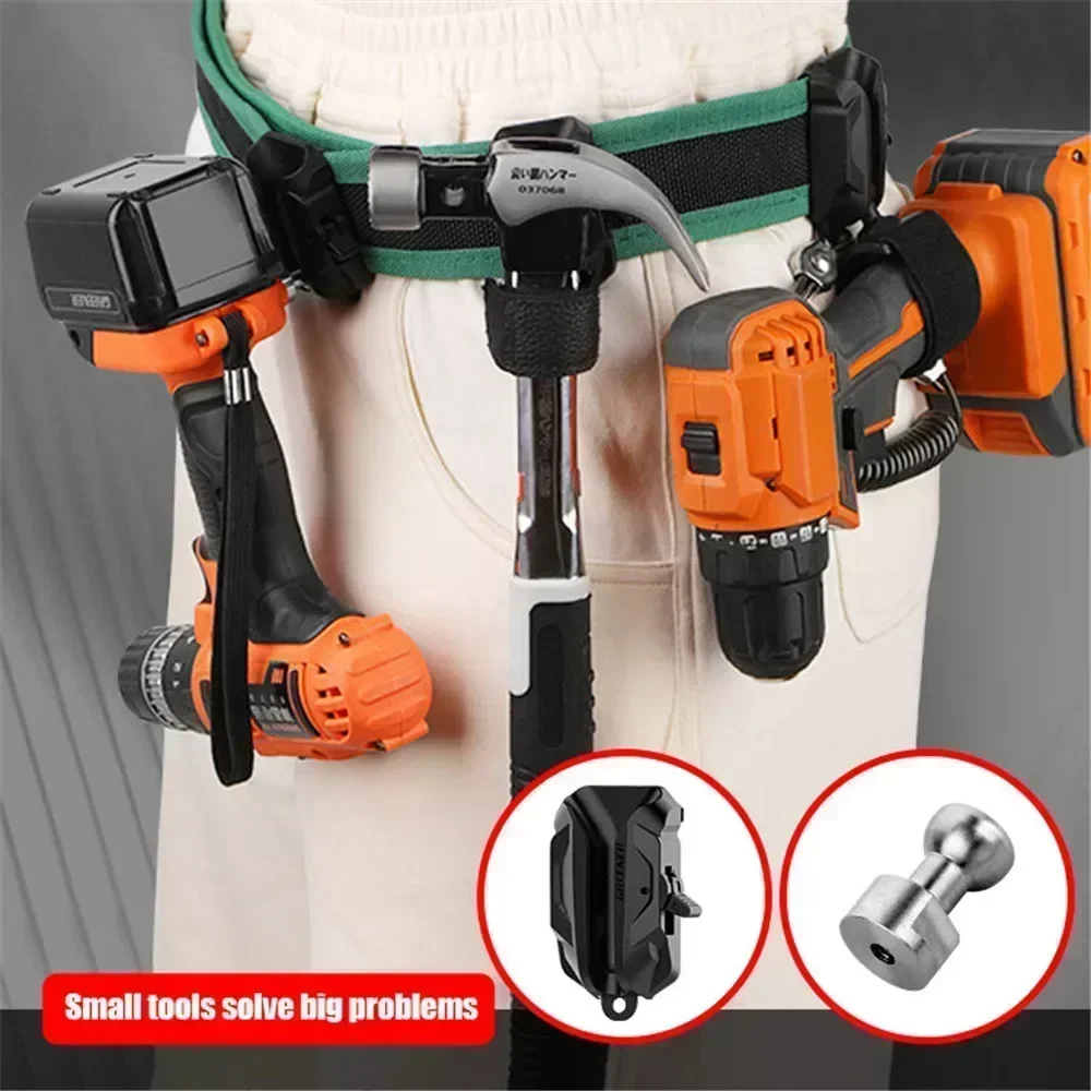 Electric Backpack Work Tools Hoster Belt Electricians Wearable Tool Bag Organizer Klein Reinforced Drill Pouch Screws