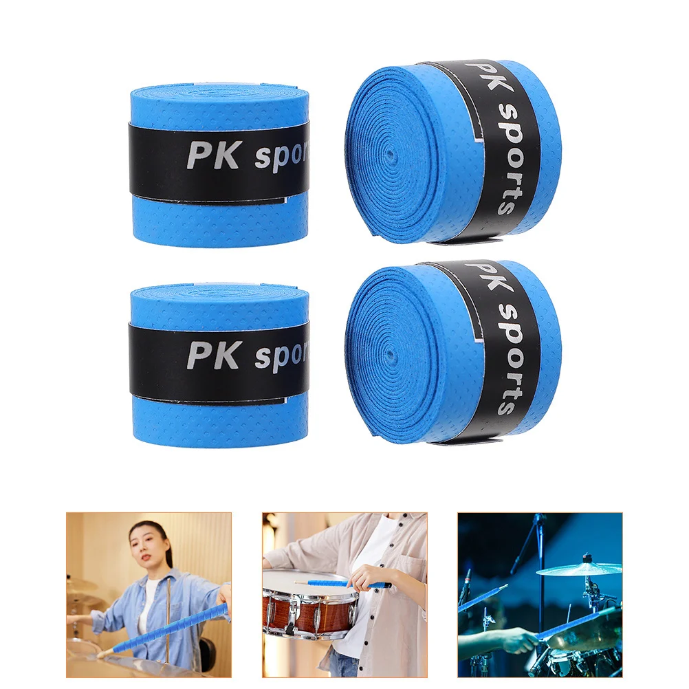 4 Pcs Anti-slip Belt for Drum Sticks Sweat Belts Non-slip Tapes Covering Drumstick Accessory