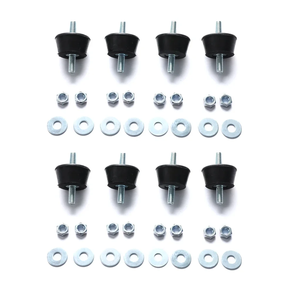 Effective Noise Reduction Solutions Vibration Damping HVAC Damping Mount Black AC Vibration Pads Wear Resistant Rubber