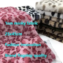 Sewbato New 25x45 Antibacterial Soft Faux Fur Fabric 1cm 100% Polyester Minky Fabric Handmade Doll/winter Clothing Plush Fabric