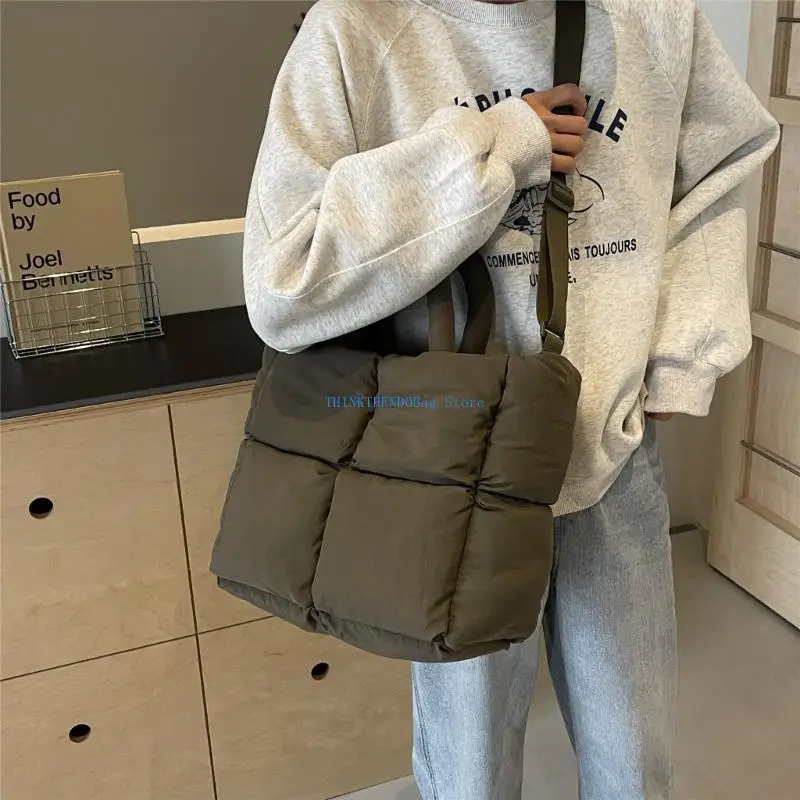 

63HC Functional Quilted Shoulder Bag Puffer Crossbdoy Bag Keep Your Items Organized