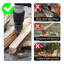 Firewood Cone Splitter Drill Bit 32mm #3