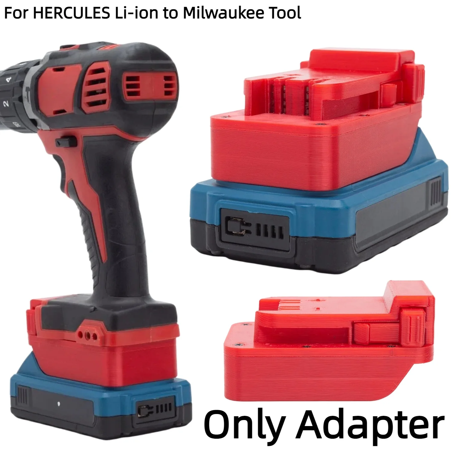 

Battery Adapter for HERCULES 20V Lithium Ion Battery Converter TO Milwaukee 18V Cordless Drilling Tools Accessory(Only Adapter)