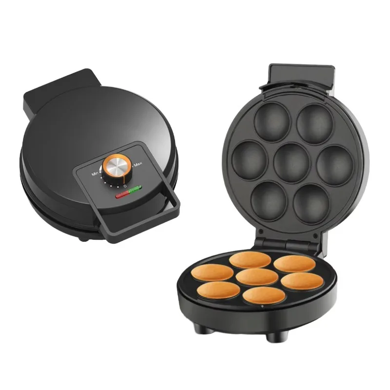 New Arrival Double-Sided Heating Electric Baking Pan Cake and Egg Tart Machine with Waffle Plates for Household Use