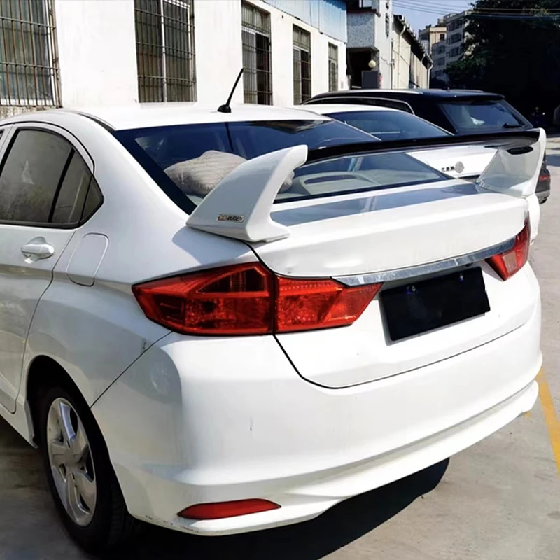 For Honda CITY spoiler 2009 2010 2011 2012 2013 2014 2015 2016 2017 2018 2019 ABS Plastics Rear trunk cover wing spoiler Airfoil