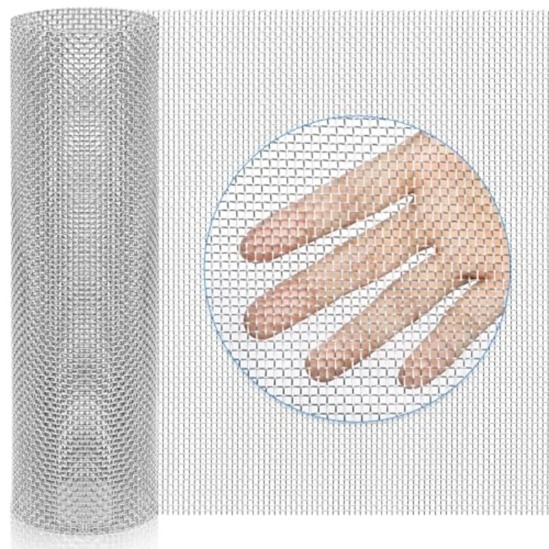 1 Roll of Metal Mesh Is Sturdy, Easy To Use, Corrosion-resistant, and Suitable for Ventilation Cages, Garden Windows