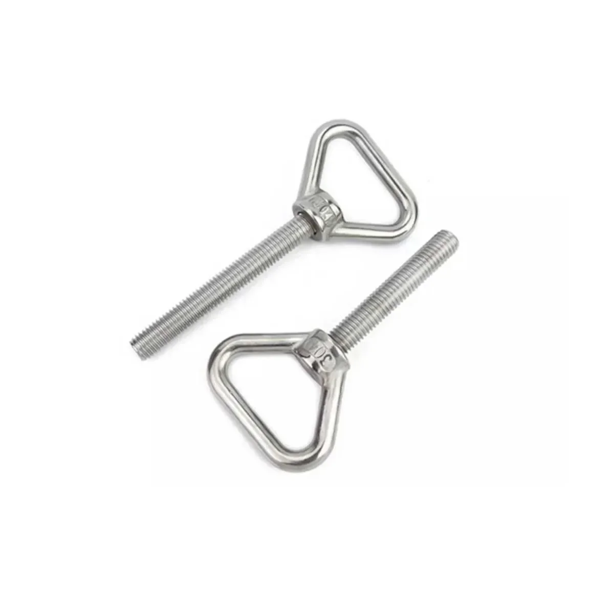 304 Stainless Steel Triangular Lifting Ring Screw, Welded Load-Bearing Fastener M8M10M12