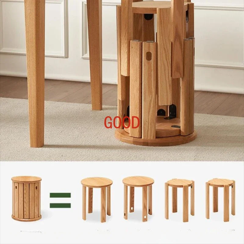 Sedia da pranzo in legno massello impilabile casa che mangia medio e antico Jenga mobili moderni Comedor 4 Sillas tavolo da pranzo moderno