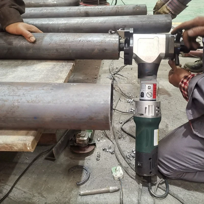 Inward Expanding Pipe Beveling Machine, Handheld Stainless Steel Round Beveling Machine, Portable Beveling Machin