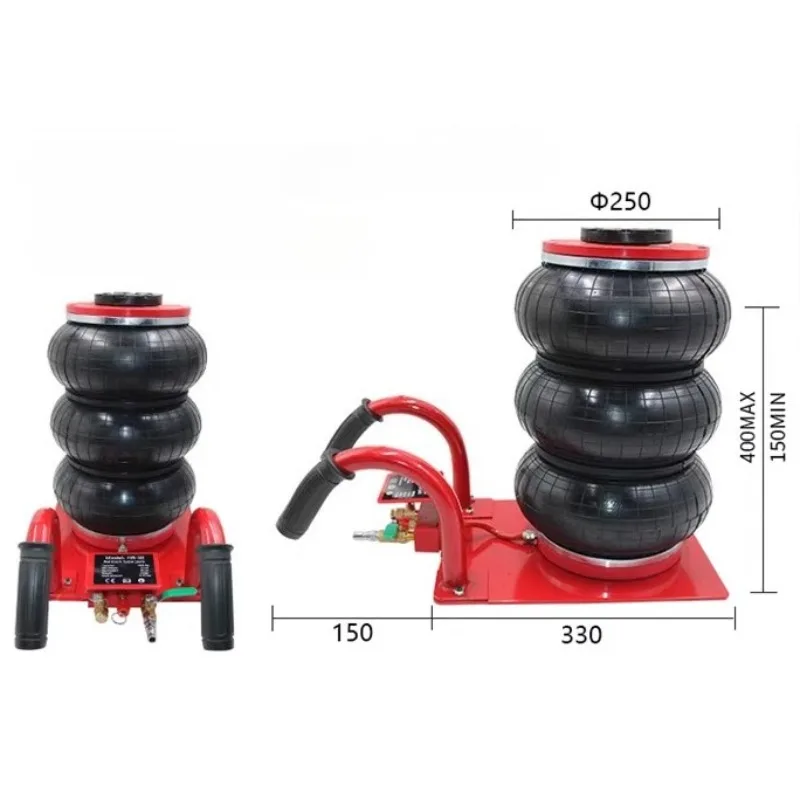 HR-3B طن هوائي سيارة جاك الثلاثي حقيبة الهواء جاك اليد نهاية نوع سيارة رفع المعدات المرآب إصلاح متجر سيارة جاك 15 سنتيمتر-40 سنتيمتر #6