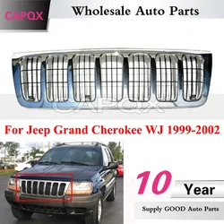 CAPQX Car Mesh Grill Front Bumper Grille Radiator Grille For Jeep Grand Cherokee WJ 1999-2002 Racing Grills