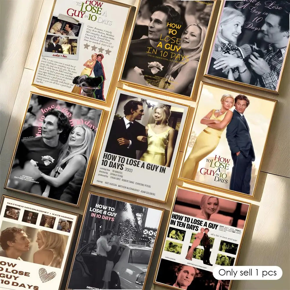 Movie Romcom How To Lose A Guy In 10 Days Painting Calligraphy Poster Office Fine Reproduction French Canvas