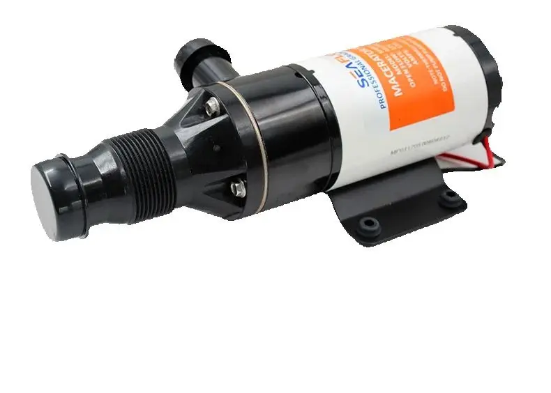 

Self Priming SFMP1-120-01 Macerator Pump 12V 12 GPM Anti-Clog Feature for RV Boat Marine Trailer Toilet Sewer
