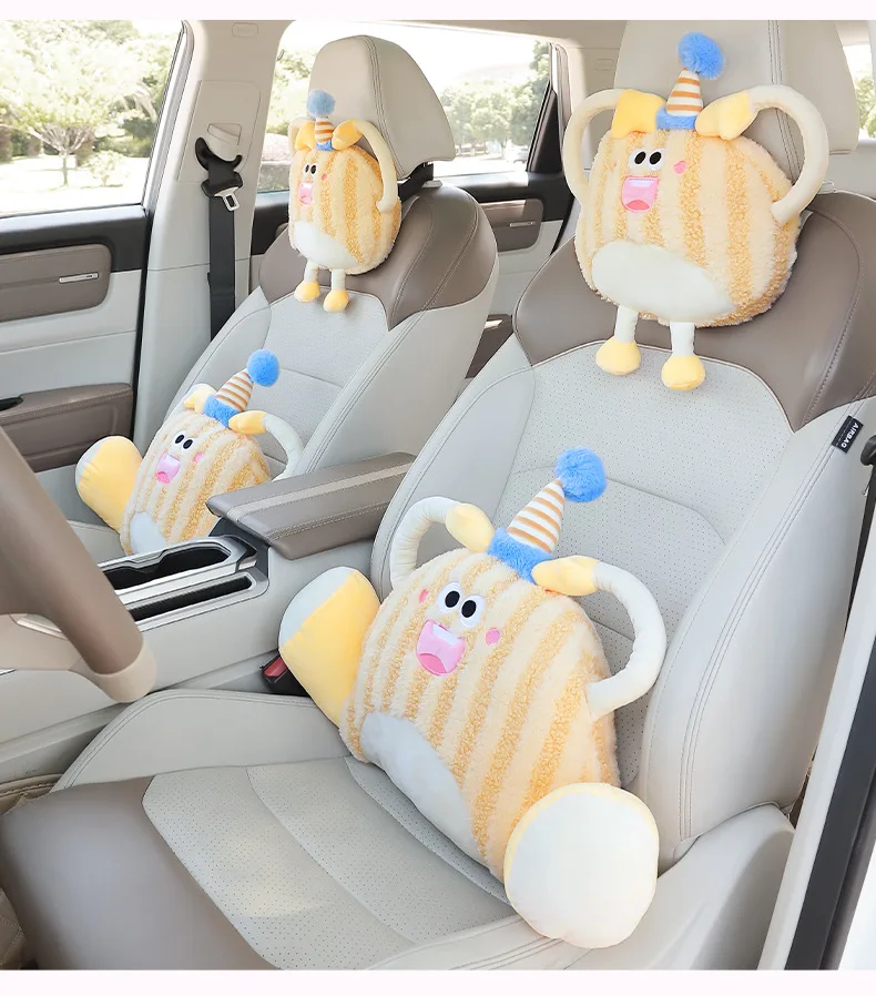 

Car headrests, lumbar cushions, cartoon plush seats, backrest cushions, neck pillows, cute pillows