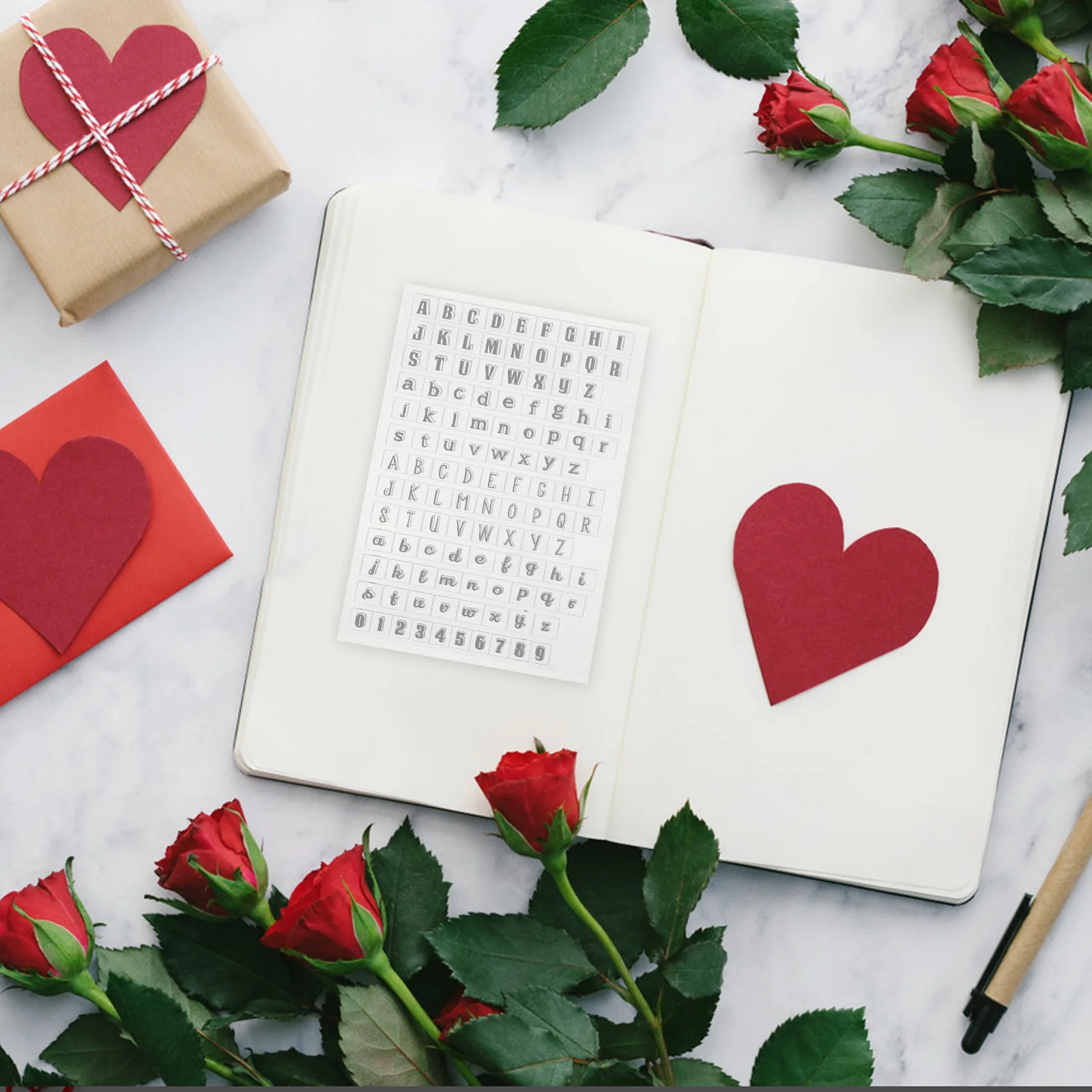 

3 Pcs Digital Transparent Stamps Clear Silicone Letter Number Crafting Card Making Scrapbooking Album Decoration Storage