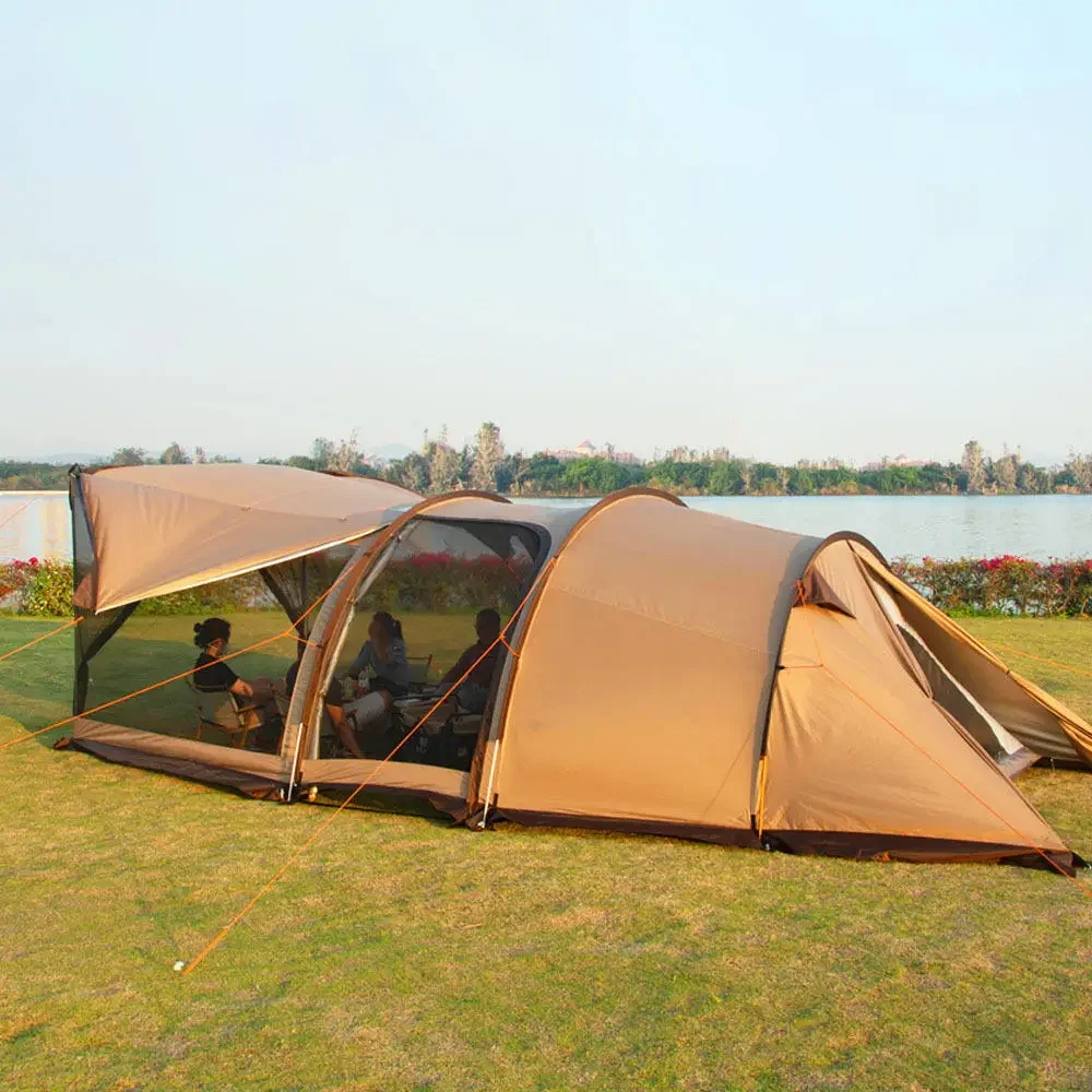 Camping Folding Retractable Tents Outdoor Room 5-8 person Tunnel Tent Large Tents Are Easy To Install