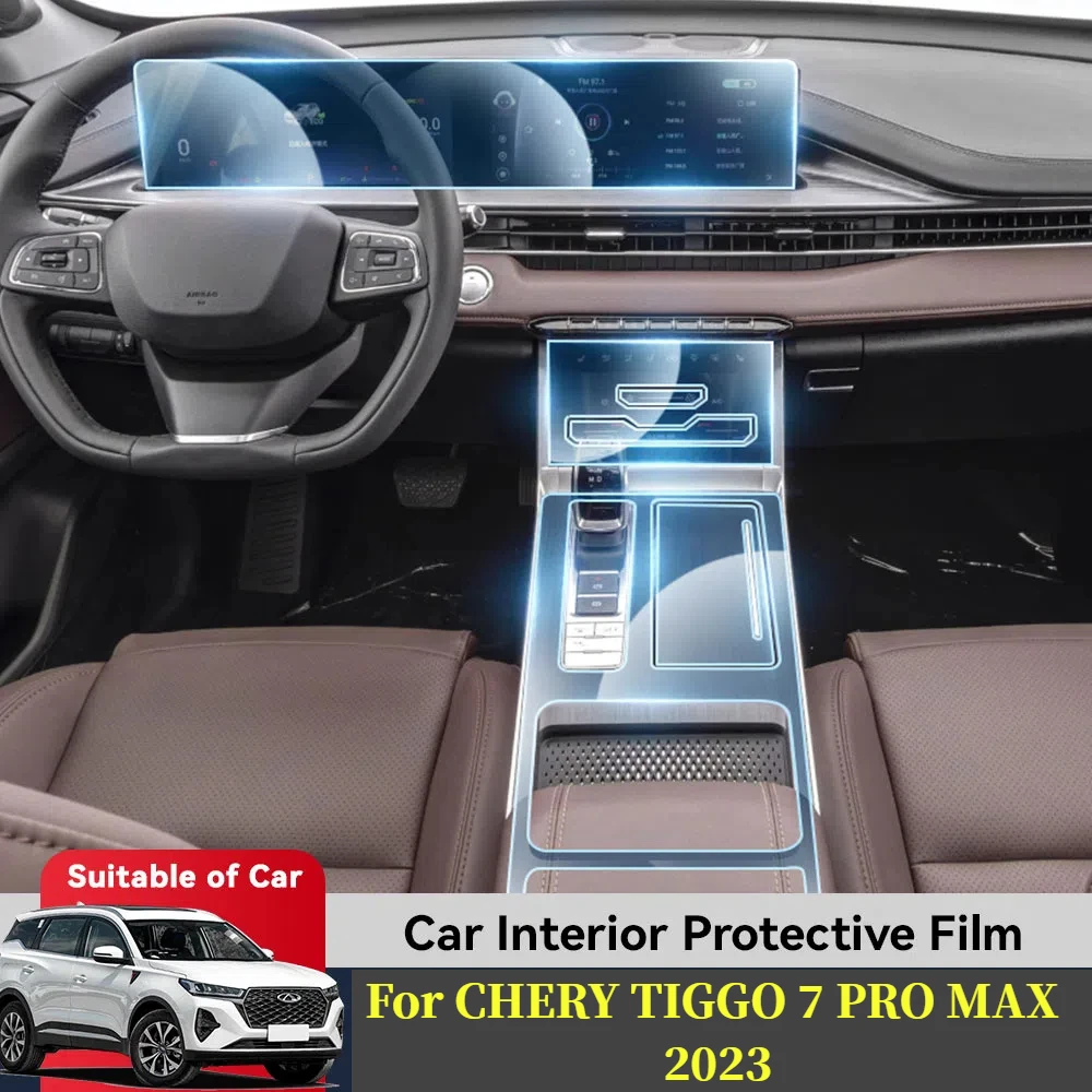 

For CHERY TIGGO 7 PRO MAX 2023 Car Door Center Console Media Dashboard Navigation TPU Anti-scratch Protector Film Accessories
