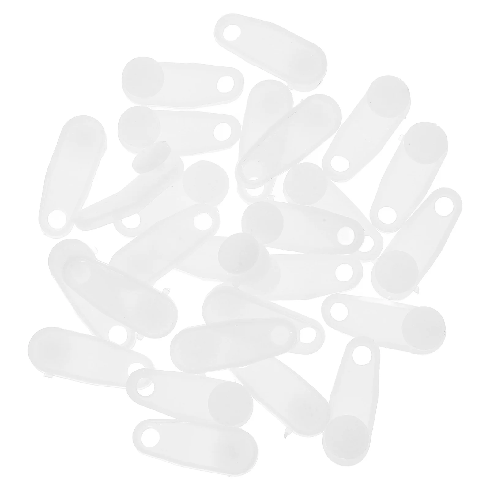 

24Pcs Silent Curtain Track Gliders White Plastic Rail Hooks for Smooth Quiet Operation Home Window Rv Curtains