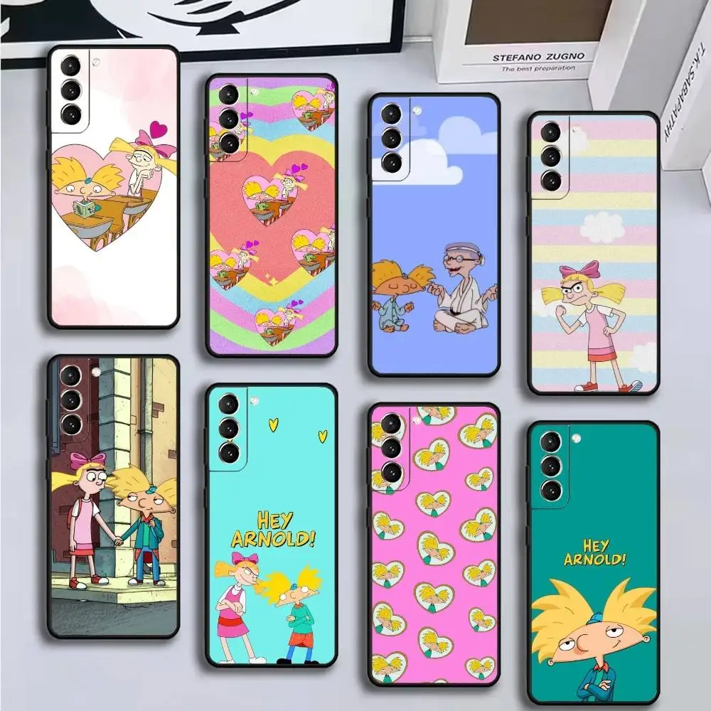 

Cartoon Hey Arnold Fondos Phone Case For Samsung GalaxyA13,21s,22,31,32,52,53,71,72,73,Soft Black Cover