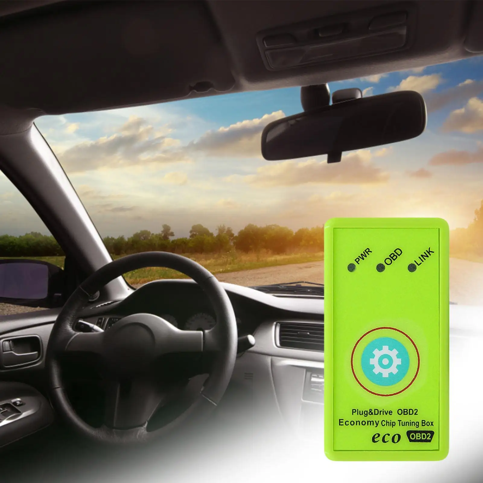 Universal Economy Energy Saver Eco OBD2 Tuning Box Chip For Petrol Car Replacement Economy Fuel Saver Accessories Car Accessorie