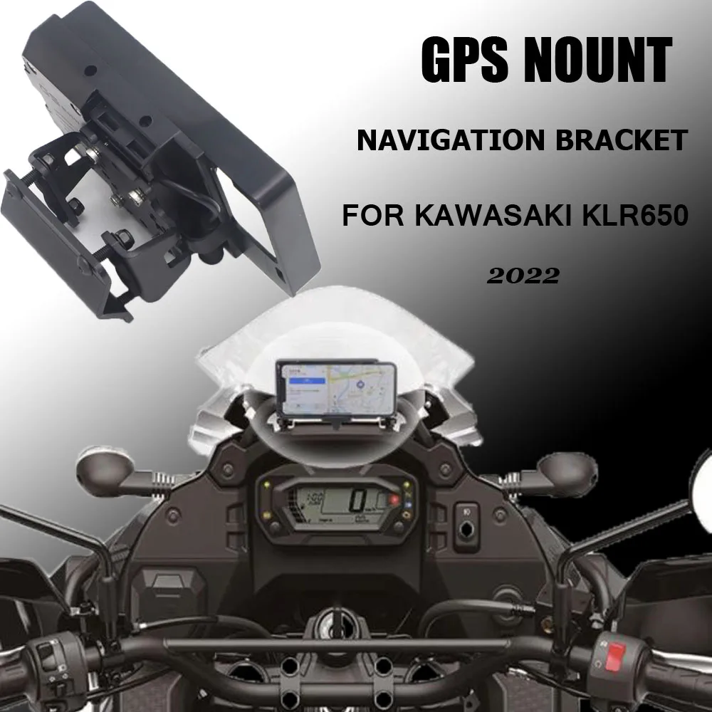 

NEW Motorcycle Stand Holder Phone Mobile Phone GPS Plate Bracket Phone Holder USB FOR Aprilia TUAREG 660 Tuareg 2022