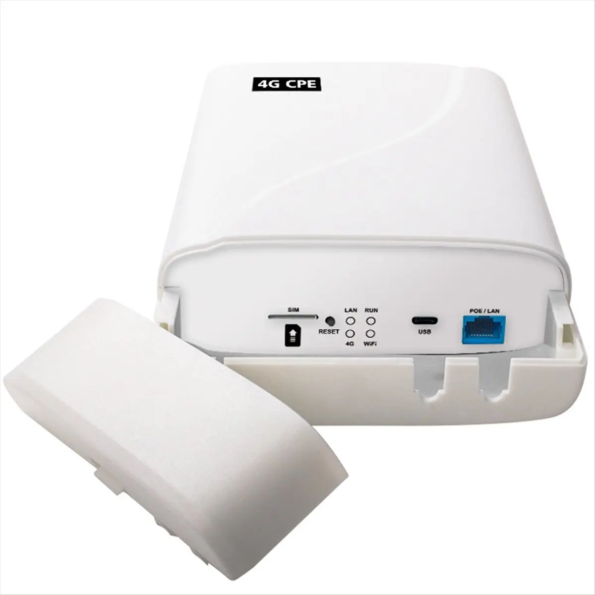 Persevering- Waterproof Outdoor 4G CPE Wifi Router 300Mbps Wireless to Wired 4G Wireless Router Wifi Repeater POE Power US Plug