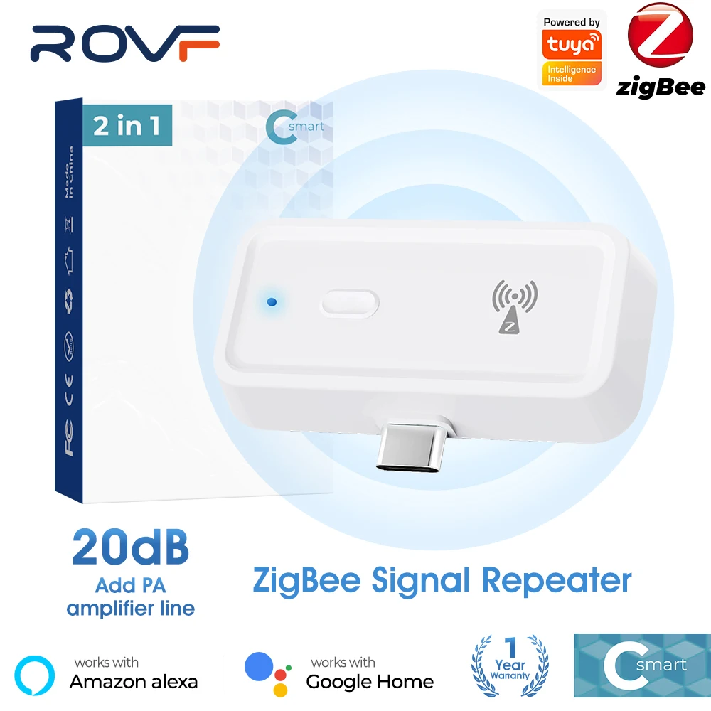 Smart Tuya Zigbee wireless signal repeater Type-C signal amplifier can be used with ZigBee gateway hub smart life APP