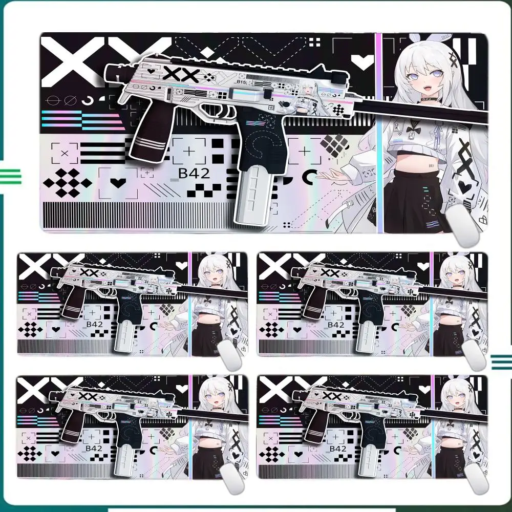 منصات الماوس البيضاء Printstream لوحات ماوس الألعاب كبيرة ماوس ألعاب المطاط حصيرة Deskpad شركة طويلة مكتب الحصير XXL ل Csgo