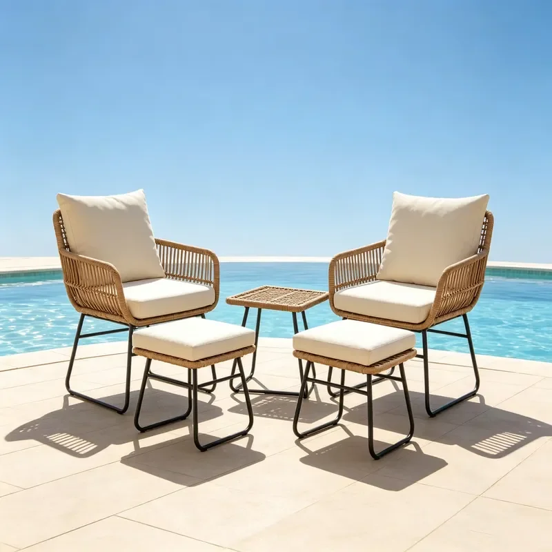 Multifunctional Stable Modern Waterproof Contemporary Teak Outdoor Chair for Restaurant Garden Hotel Use