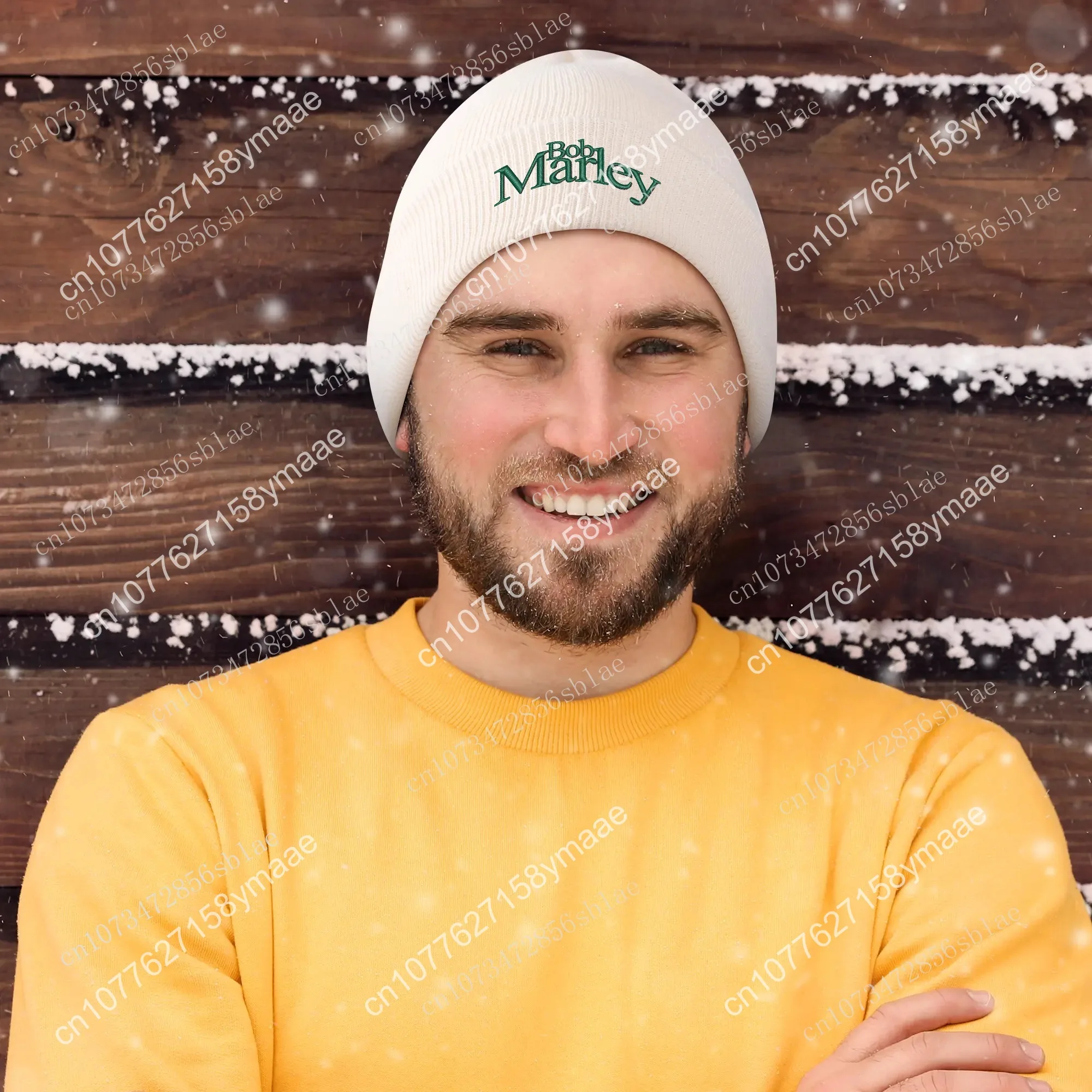 Bonnet brodé Bob Marley pour hommes et femmes, casquettes de pull tête de mort, chapeaux de maintien au chaud, tricot personnalisé, hiver