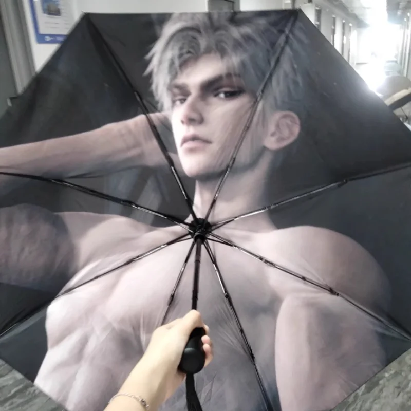 Love And Deepspace Game Character Zayne Rafayel Xavier Outdoor Sun Parasol Collapsible Rainshade Sunny Rain Dual-Use Umbrella