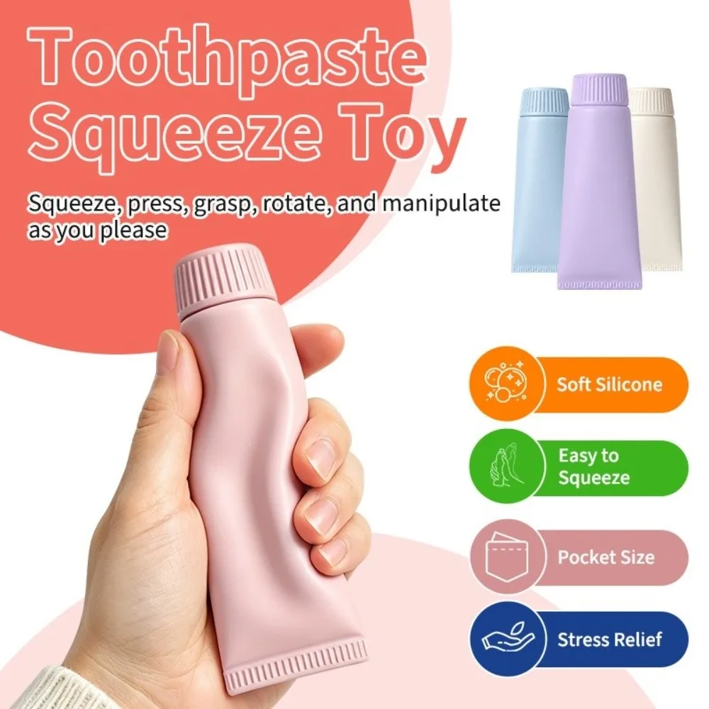 Slow Rising Simulation Toothpaste Squishy Toy Slow Rebound Dough Squishy Simulation Toothpaste Squeeze Toy Soft Creative