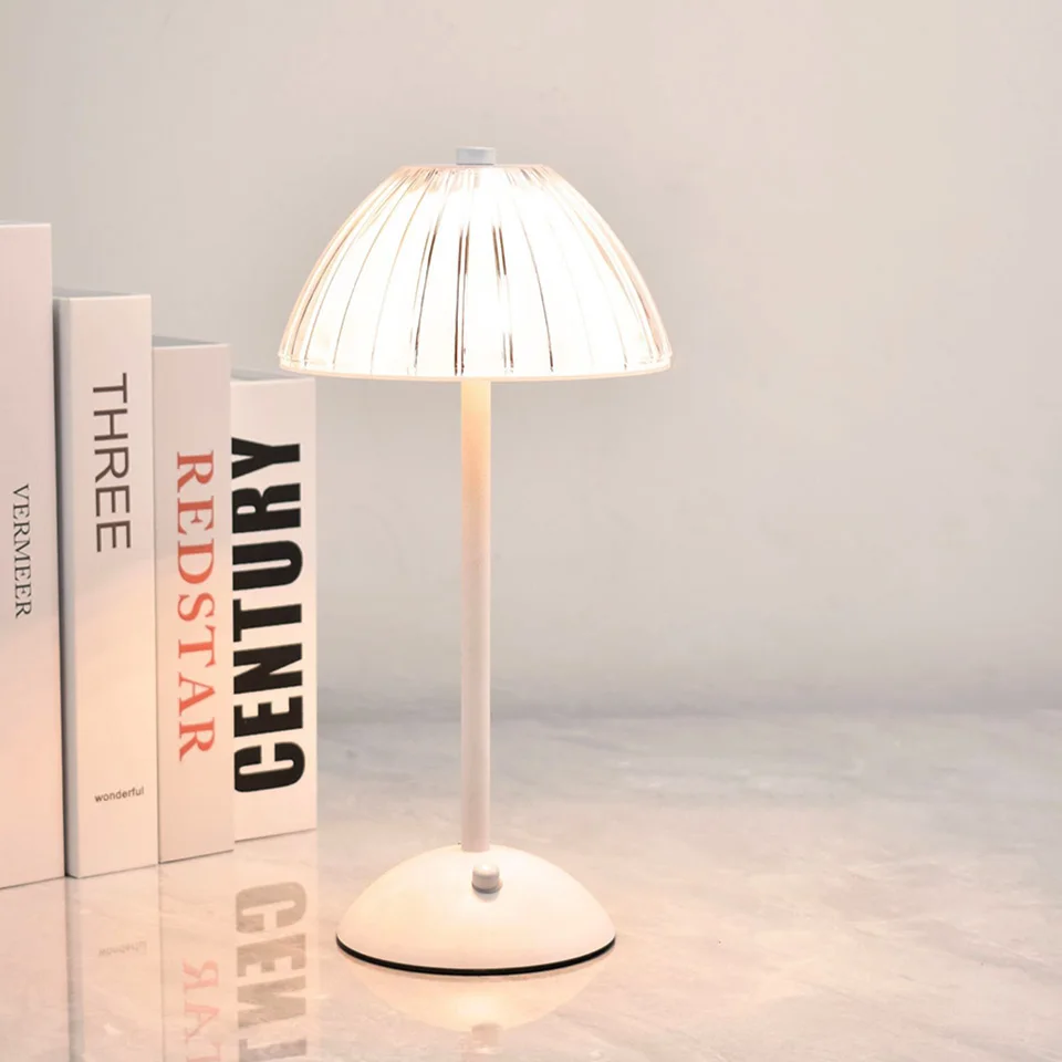 

LED Table Lamp Rechargeable Wireless Reading Lamp Touch Sensor Dimmable Desktop Night Light for Hotel Bar Bedroom Decor Light