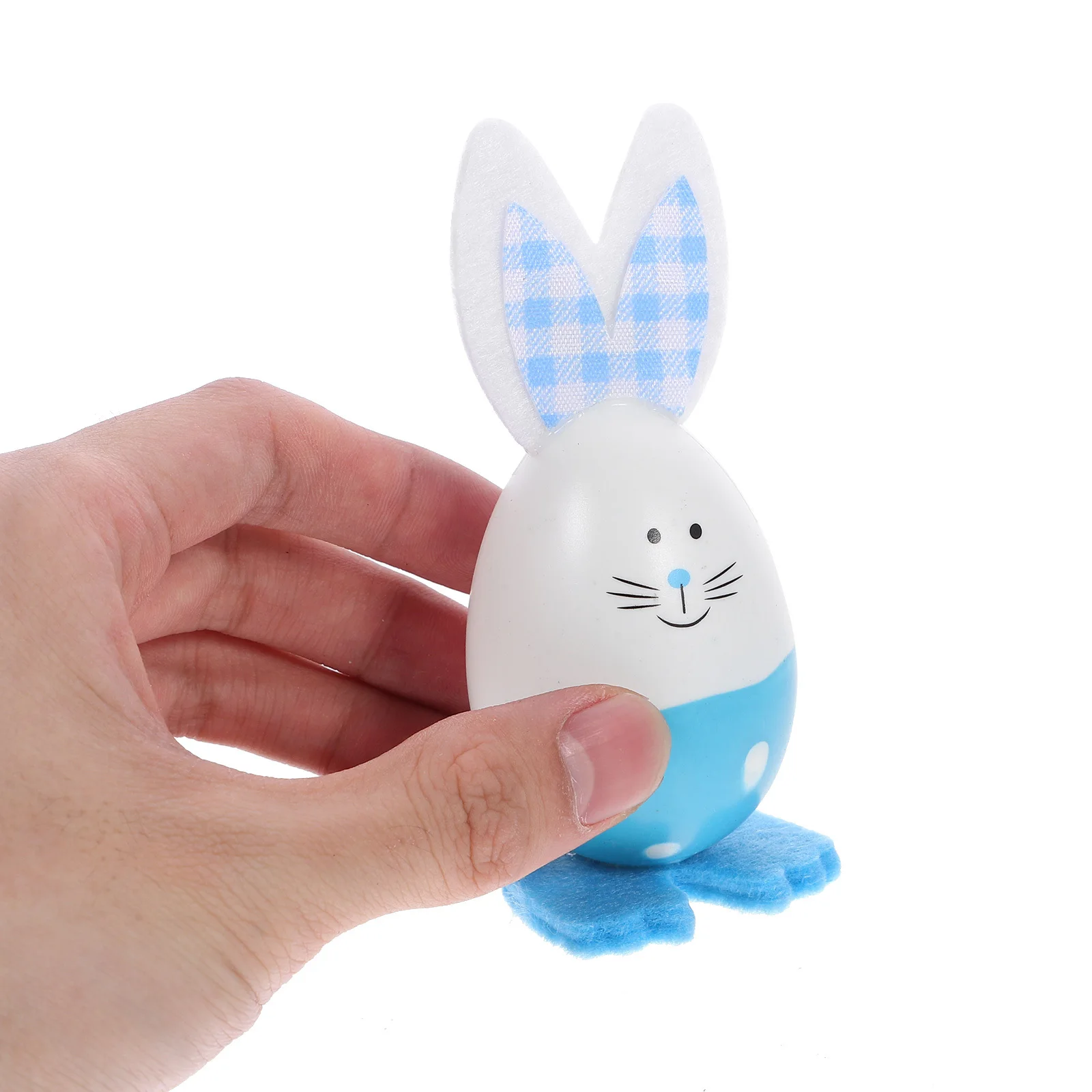 

6pcs Easter Rabbit Eggs Decorative Bunny Egg Ornaments For Party Home Desktop Decoration Festive Holiday Decorations