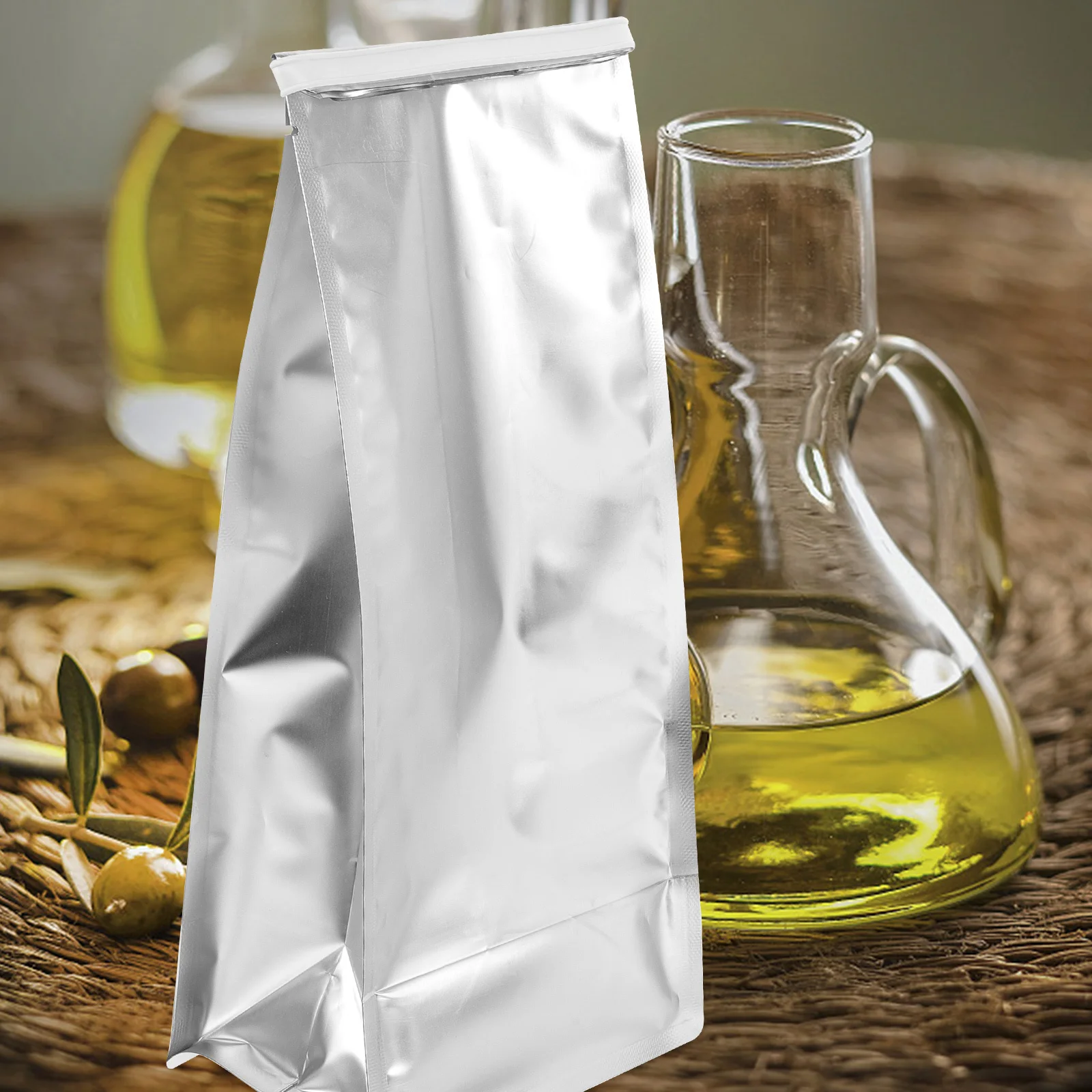 

20Pcs Kitchen Grease Bags Fat Storage Multi-Function Self-Standing Oil Container Disposable Aluminum Foil Pouches