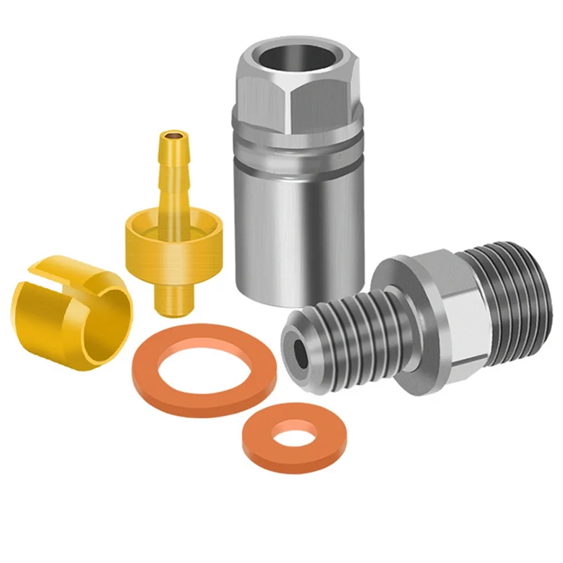 Conjunto universal de conector de mangueira de óleo Hope, agulha de óleo, cabeças de azeitona, pinça de cinco fios para Hope TECH3 V4 E4 X2, extremidade da alça de freio