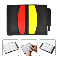 1 Set Football Referee Wallet Notebook With Red Card And Yellow Card Referee Red Yellow Card Professional Game Referee Tool