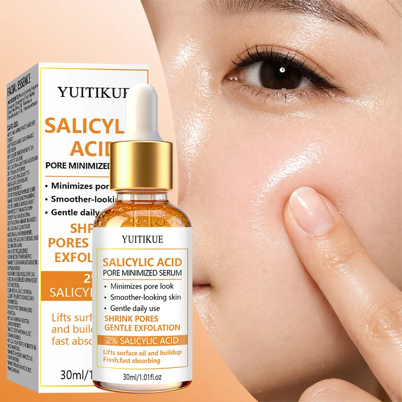 2% Salicylsäure Exfolierendes Serum 30ml YUITIKUE Ölregulierendes, sichtbare Poren reduzierendes, reinigendes und verfeinerndes Gesichtspflege-Essenz