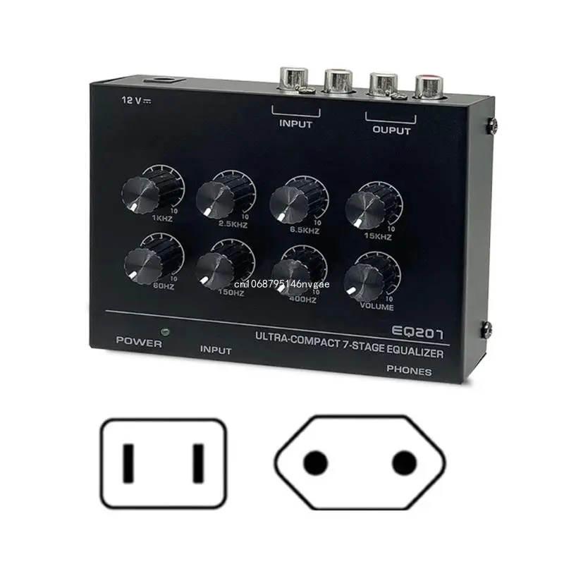 EQ207 7Band PreamplifierPrecise Sound Preamplifier with Trebles Middle,Basss for Improve and Precise Sound New Dropship