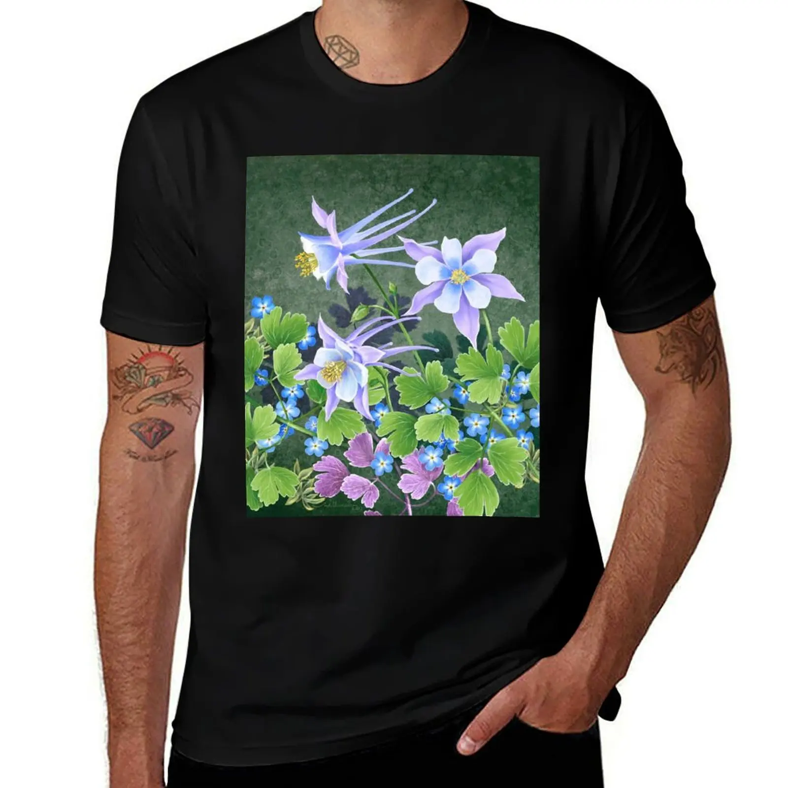 

Colorado Columbine T-Shirt cotton t shirts high quality t shirts for man cotton