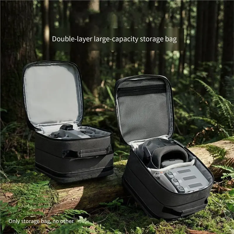 B03B-Double-Layer For DJI RC 2/Motion Controller 3/Goggles 3 N3 Handbag- DIY Storage Bag For DJI AVATA 360/ 4 Pro