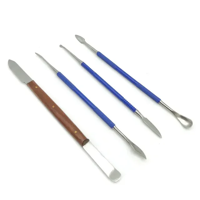 1Pc wosk dentystyczny Carver mieszanie szpatułka nóż kompozytowe wypełnienie żywica instrumenty narzędzia do makijazu materiały dentystyczne podwójne końce