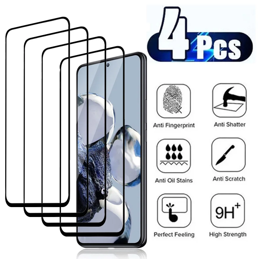 

4 Pcs, Protective Glass for Xiaomi-12T Pro Tempered Film Mi12T Pro Xiaomi 12T Screen Protector Mi 12T Pro Glass Xiaomi 12 T Pro