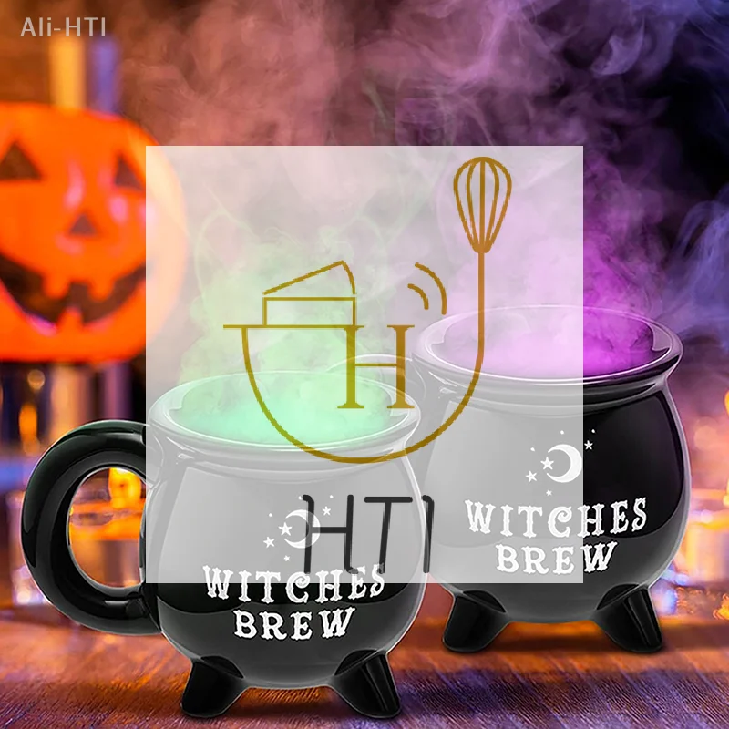 

Tea Breakfast Milk Cup Halloween Gift Halloween Wizard Magic Jar Ceramic Mug Decorative Ornament Pumpkin Ghost Afternoon