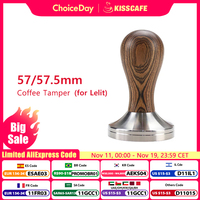 Coffee Tamper 57mm 57.5mm For Lelit Anna Anita 57MM Portafilter Stainless Steel Barista Espresso Machine Accessories Corner Tool